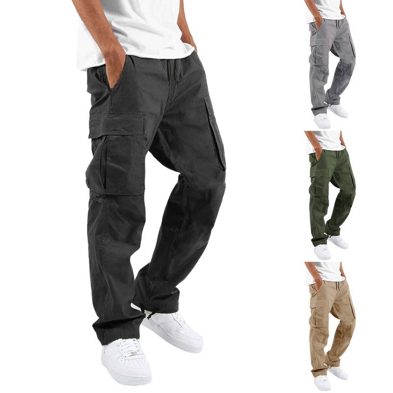 Herre Cargo Bukser Joggebukser Streetwear Joggebukser For menn Jogging Sportsbukser Mote Multi Pocket Casual_voghion.com