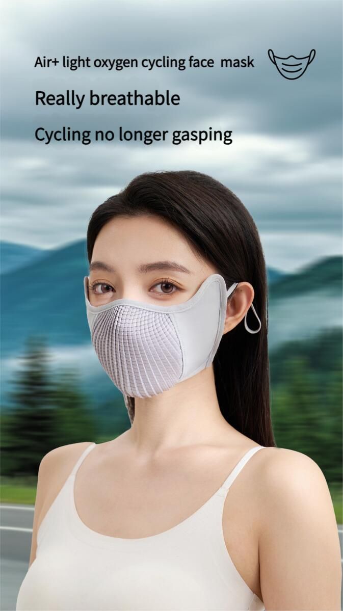 Maschera da ciclismo per uomo e donna, protezione solare UV, adatta per bici da strada, alpinismo, maschera in seta ghiacciata, indossabile con occhiali_voghion.com