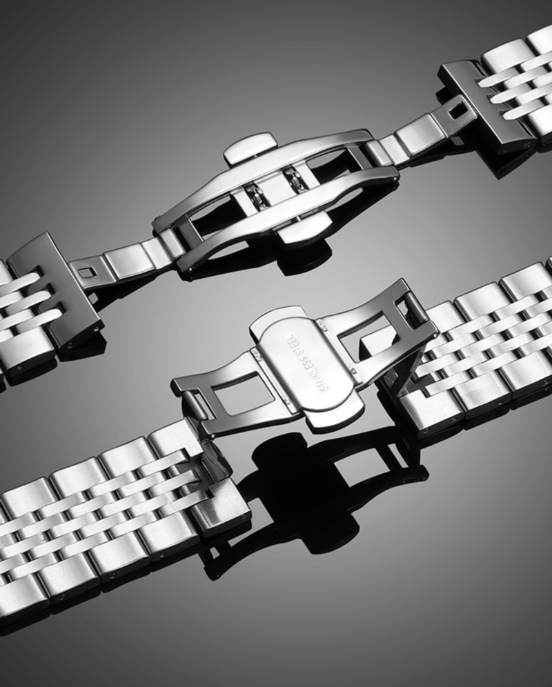 Watchbands Seven Pearl Stainless Steel For Gt4/3 Metal Smart Bow Buckle Watch Strap_voghion.com