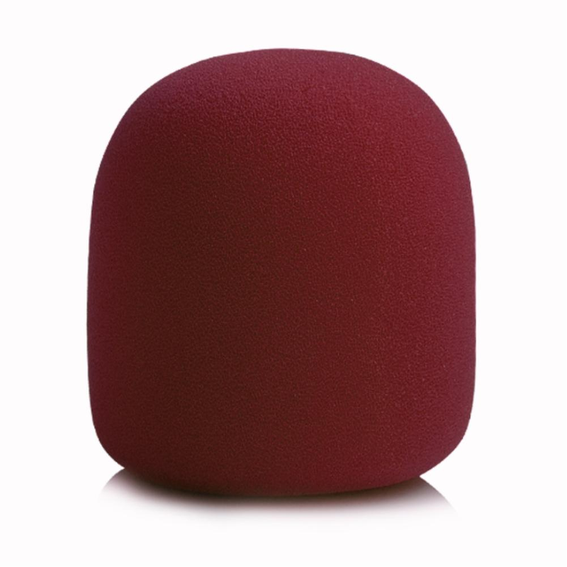 10pcs Wholesale 7*3.5cm Colorful Black Foam Mic Cover Handheld Stage Microphone Windscreen Foam Mic Cover Karaoke Dropshipping_voghion.com