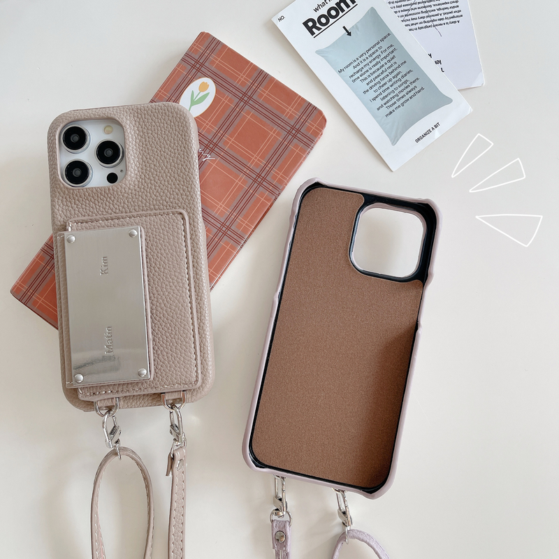 Mobile phone case kim classic model suitable for iPhone15 mobile phone case Apple 14promax cross-body card case mobile phone case_voghion.com