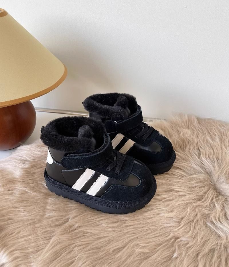 Bottes de neige chaudes et antidérapantes pour bébé, chaussures d'hiver 2025 en coton épais doublées de polaire pour garçon_voghion.com