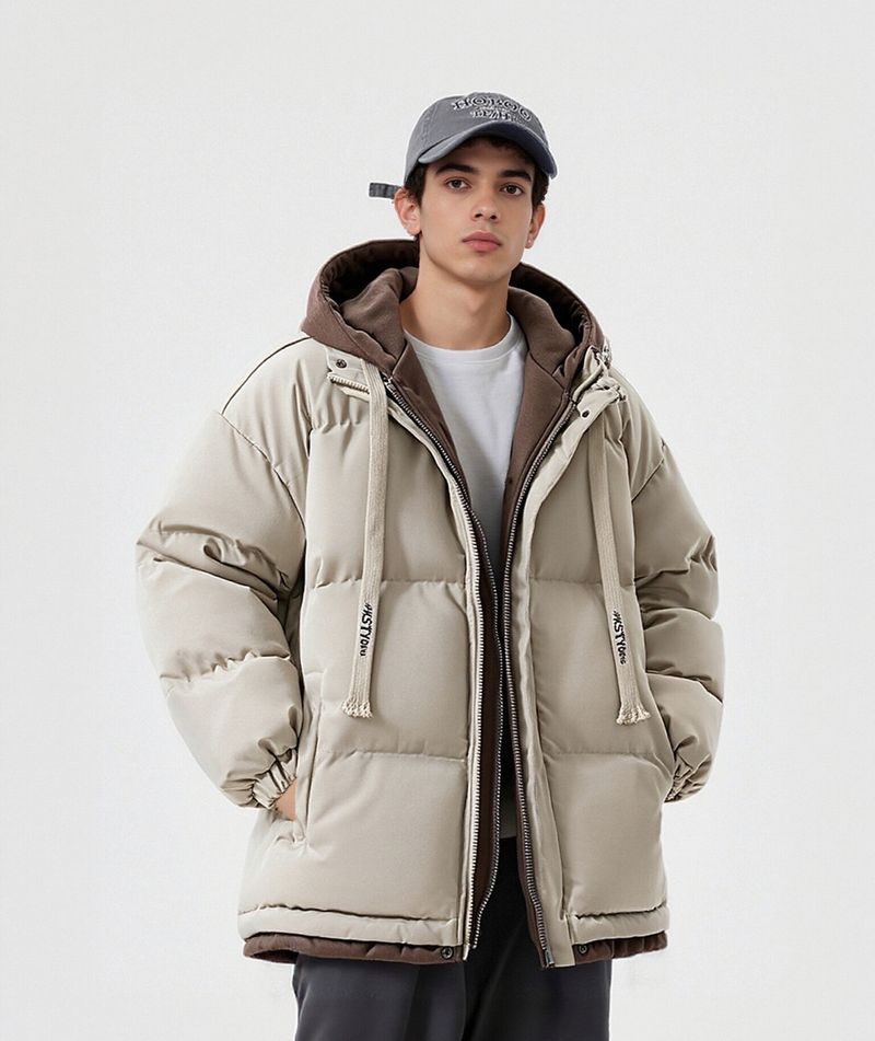 Giacca in cotone Kolumb Fold Two, cappotto invernale per ragazzi, edizione coreana, cappotto in cotone spesso alla moda 2025, nuovo cappotto invernale da uomo multicolore_voghion.com