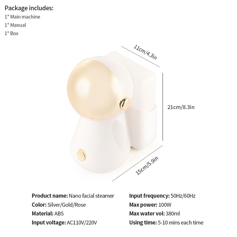 7 luci colorate Nano Hot Spray Steamer Viso Sauna Pori Cleaner Pelle Idratante Umidificatore Aria Viso Casa SPA_voghion.com