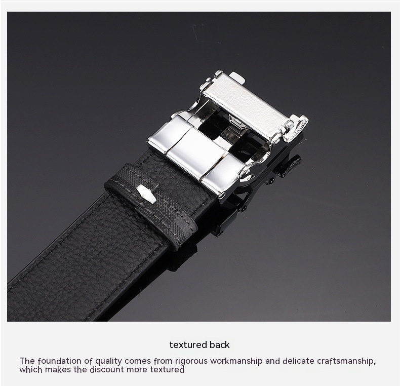 New Product B Men's Automatic Head Layer Cowhide Embossed Belt for Men's Versatile Business Baoli Youth Belt for Men_voghion.com