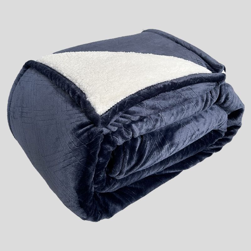 Sherpa Lamb Plush Blanket, Enlarged And Thickened Double-layer Flannel Blanket_voghion.com