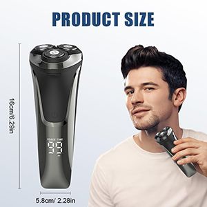 Rasoir rotatif à tête flottante 4D - Rasoir rechargeable humide/sec_voghion.com