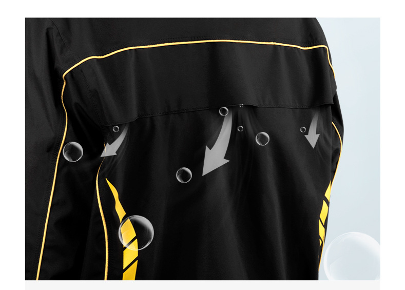 Męska odzież 2024 Nowa wodoodporna kurtka przeciwdeszczowa Outdoor Split Riding Raincoat Rain Pants_voghion.com