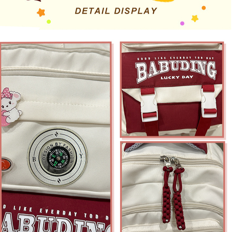 Genți de damă pentru elevi de școală primară, rucsac, capacitate mare, reducere a încărcăturii, protecție a coloanei vertebrale, fete de valoare ridicată, rucsac drăguț și versatil_voghion.com