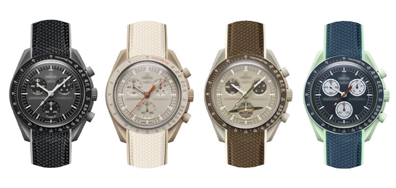 Watchbands Two-tone Silicone Strap For Planet Series Seahorse 300 20mm_voghion.com