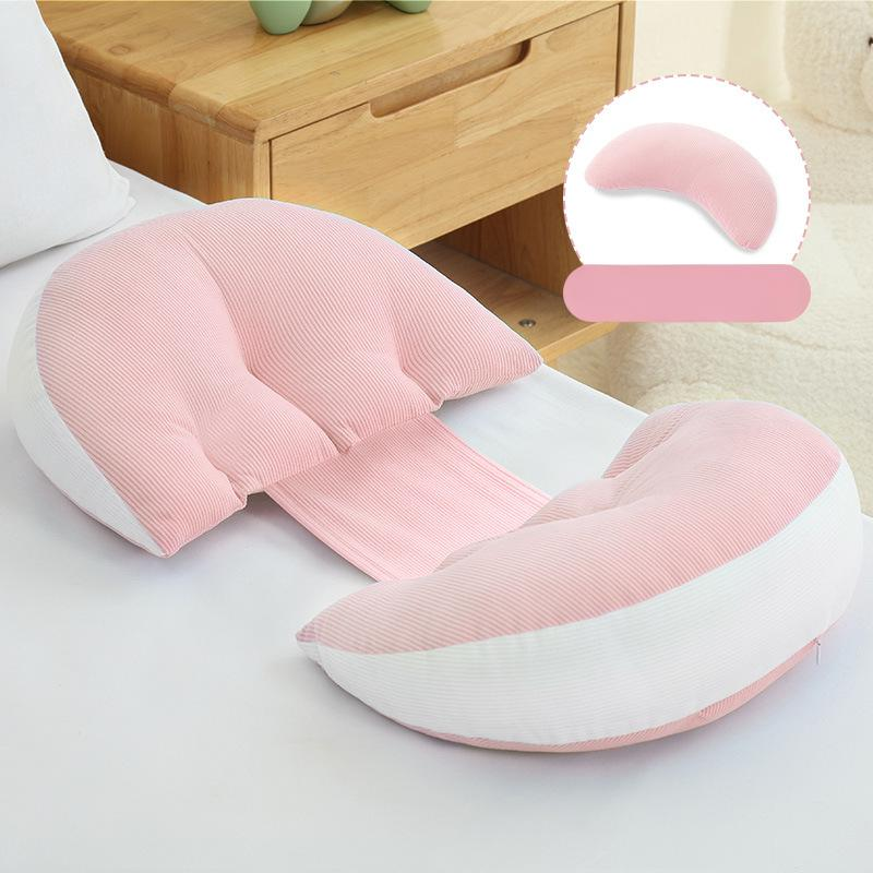 Oreiller pour femmes enceintes, protection de la taille, oreiller de couchage latéral, soutien du ventre, oreiller de couchage latéral en forme de U, oreiller spécial pour dormir pendant la grossesse_voghion.com