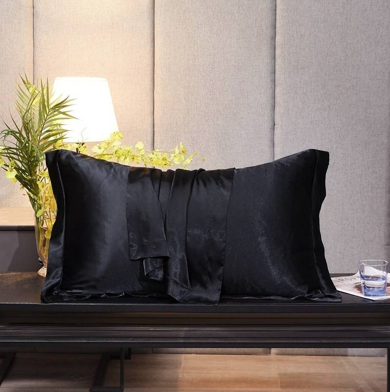 Seiden-Satin-Kissenbezug-Set (2er-Pack) – Kühlend und glatt, doppelseitig für die Haar- und Hautpflege_voghion.com