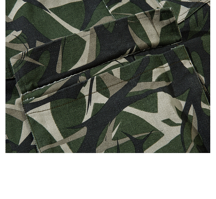 Men's Oversized Camo Cargo Pants - Streetwear Straight-Leg Tactical Joggers With Adjustable Drawstring Waist_voghion.com