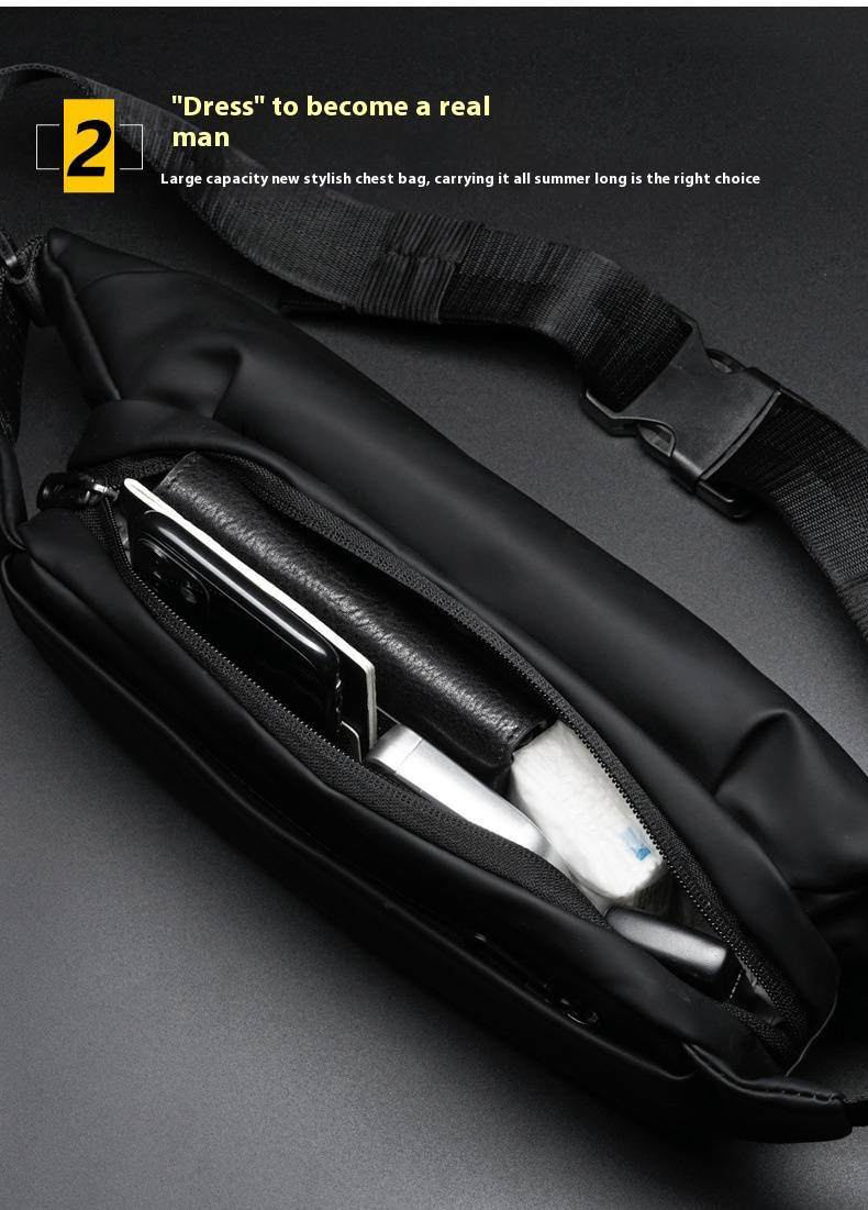 Marsupio da uomo, borsa a tracolla, borsa da corsa, multifunzionale, borsa da petto, borsa a tracolla per sport e tempo libero, impermeabile, marsupio per cellulare, borsa da uomo_voghion.com