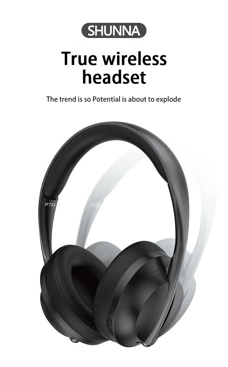 P733 True Wireless Bluetooth Headset Subwoofer All-inclusive Ear Support Telescopic._voghion.com