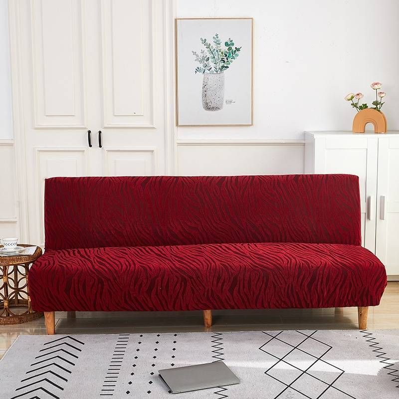 Copridivano elastico, copridivano estensibile a copertura totale, tessuto in poliestere spesso, design senza braccioli, colori a righe e tinta unita_voghion.com
