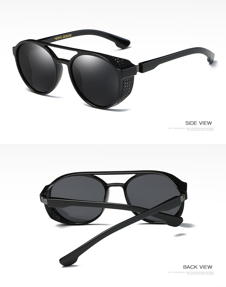 PE209 Nuovo specchio polarizzato cavo con rivestimento ad alta definizione Occhiali da sole polarizzati Occhiali da sole circolari_voghion.com