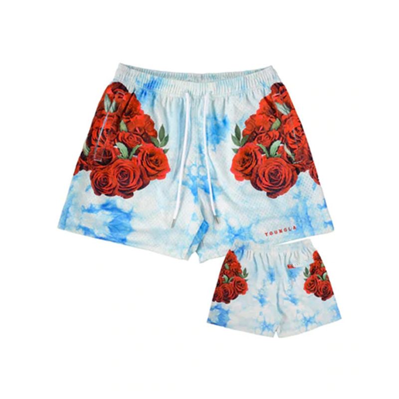 Herrenbekleidung Sommer Fünf-Punkt-Hose Gerade Durch Freizeithose Lose Sport-Shorts_voghion.com