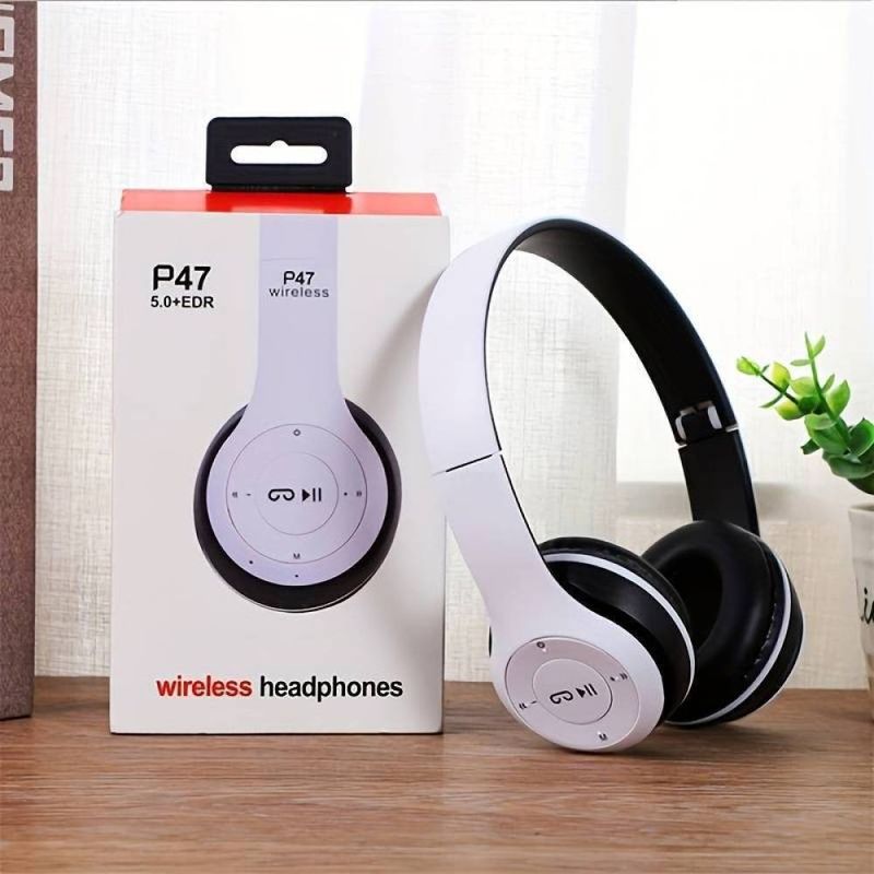 Wireless Headphones Bluetooth Noise Cancelling Stereo Earphones Over Ear Headset_voghion.com
