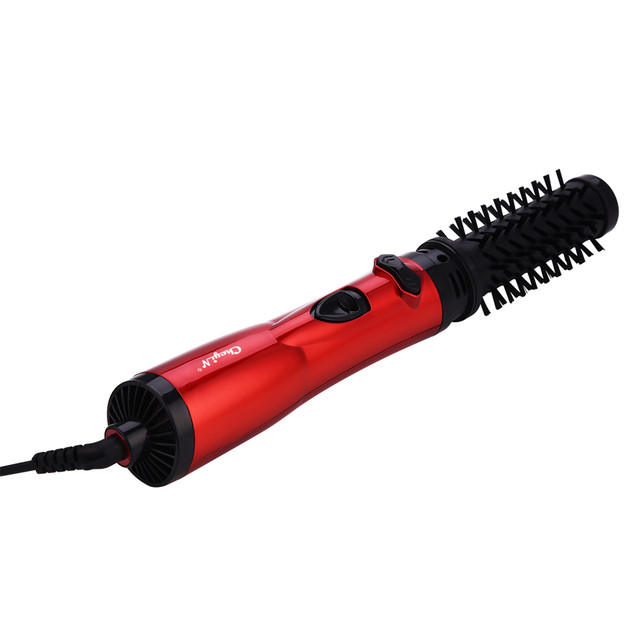 CkeyiN Spazzola per asciugacapelli 2 in 1 Spazzola per rotazione ad aria calda Arricciacapelli Lisciante Styling Auto-rotante Ionico Rotondo Asciugacapelli Volumizzante_voghion.com
