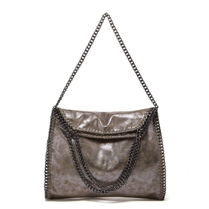 Genți Vintage Nou Mare Stella Stack Lanț Portabil Umăr Geanta Femei Moda Europeană Și Americană M Același Stil_voghion.com