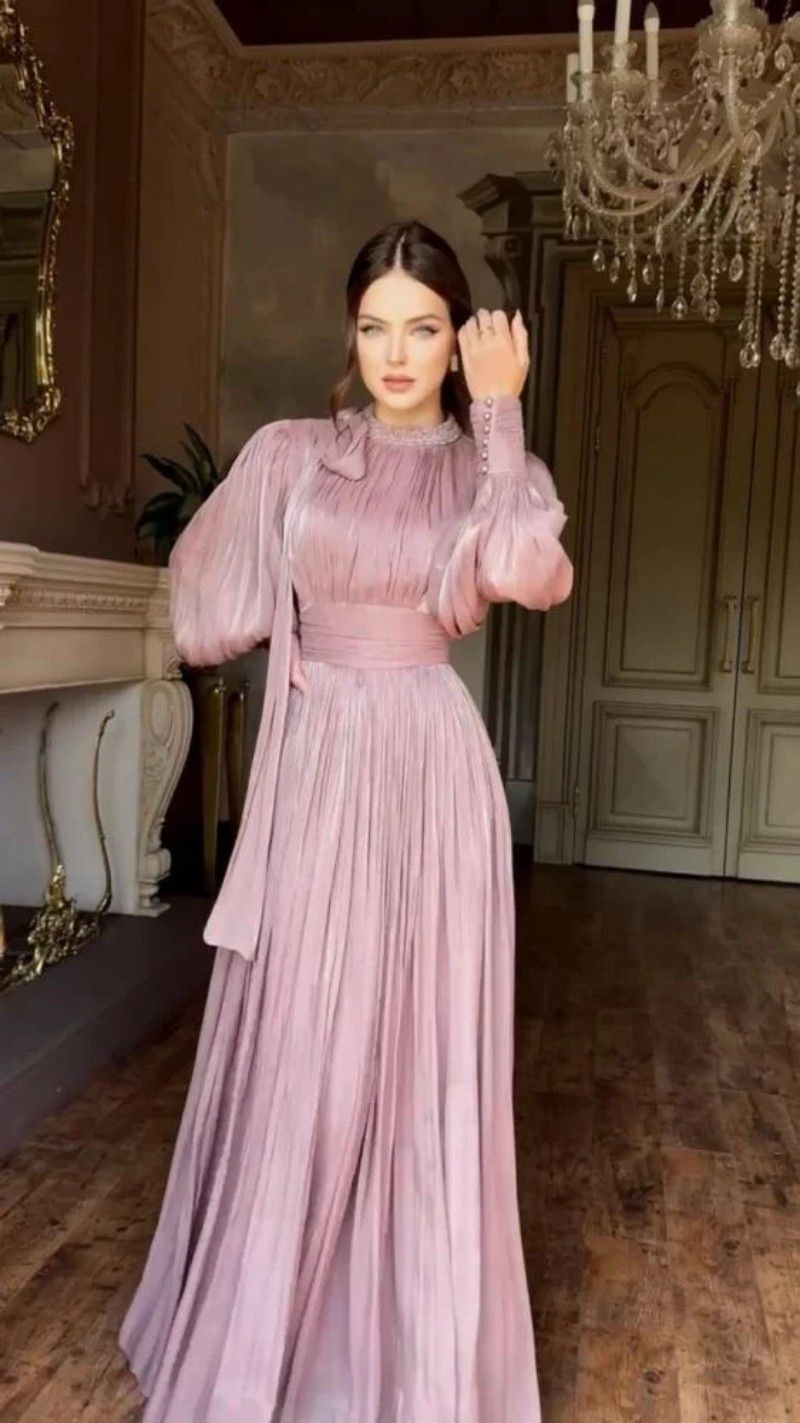Dameskleding Hot Diamond Long Robe Swing Avondjurk_voghion.com