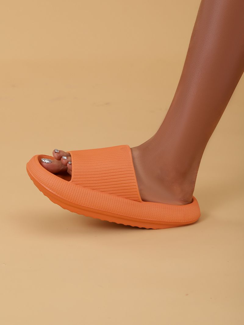 Hausschuhe mit dicker Unterseite und Wolkenmuster für Damen, weiche EVA-Plattform, für Zuhause, bequem, rutschfest, leicht_voghion.com