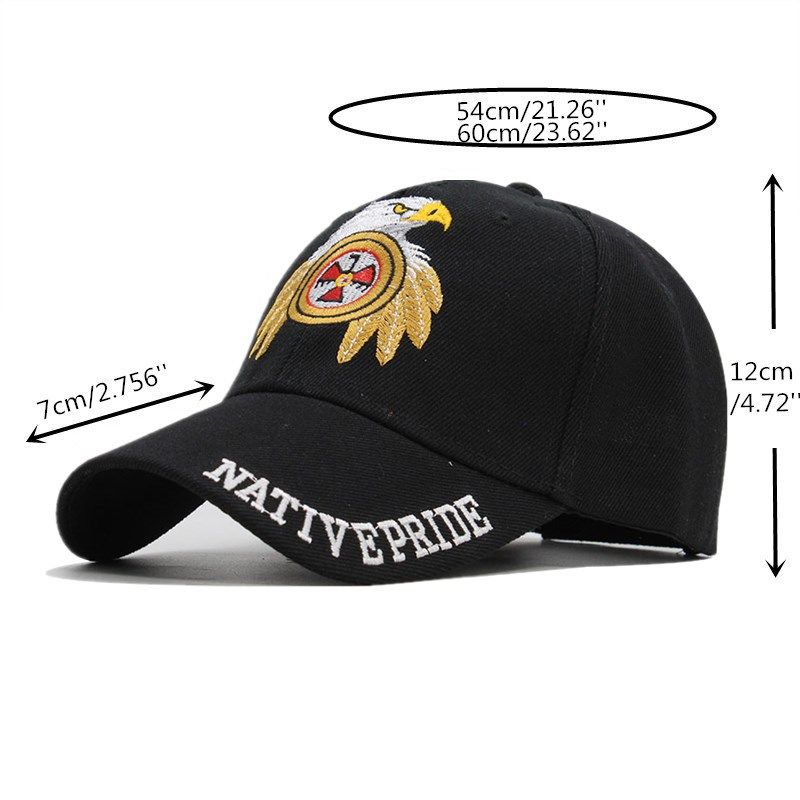 Eagle Embroidered Fashion Baseball Casual Versatile Duck Tongue Sunshade Hat_voghion.com