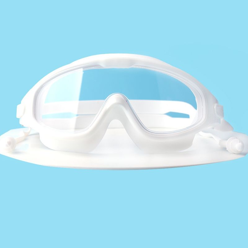 Occhiali da nuoto per bambini e adulti Occhiali da nuoto antiappannamento per uomini e donne Occhiali da nuoto con montatura larga con custodia monoblocco per tappi auricolari_voghion.com