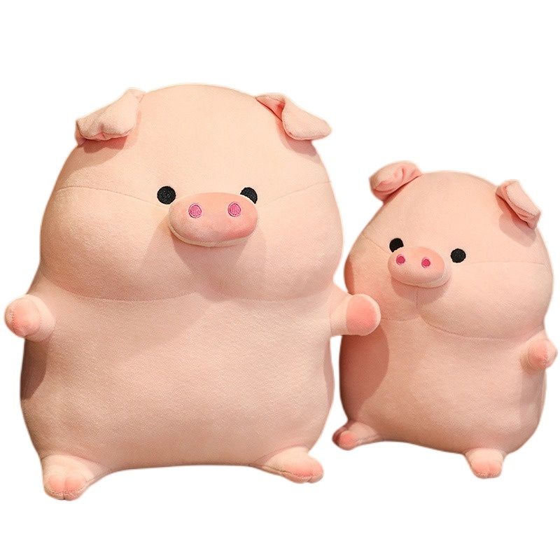 Peluche Lulu, peluche corto a forma di maialino giocattolo, per bambine_voghion.com