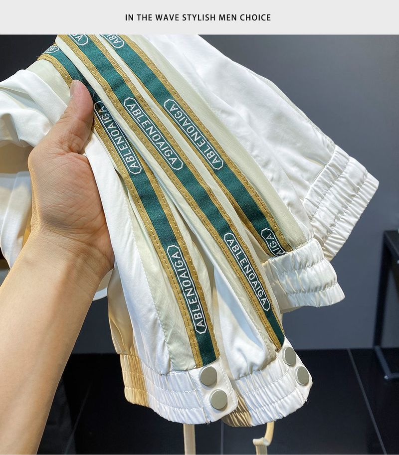 Summer Thin Ice Silk Men, Loose And Versatile, Trendy Sports Leggings, Cropped Casual Pants For Men_voghion.com
