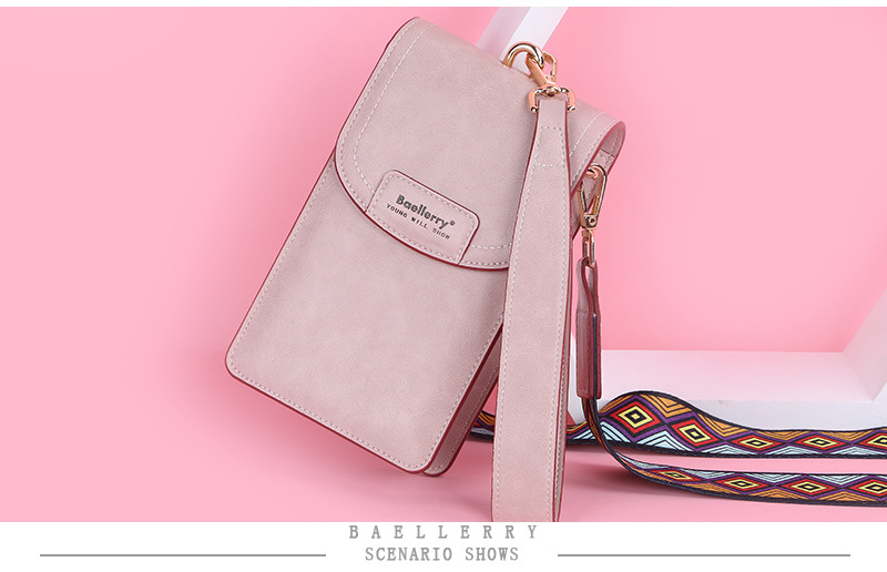 New Tide Design Creative Women's Pure Color Square Large Capacity Card Position Multifunction Shoulder Crossbody Small Square Bag Camera Bag Coin Bag_voghion.com