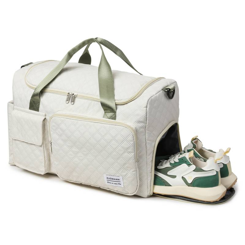 "Nouveau sac de voyage 2024, fourre-tout extensible de grande capacité à motif matelassé tendance avec bandoulière"_voghion.com