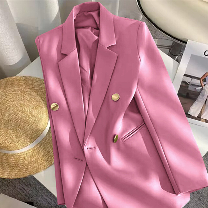Abbigliamento femminile 2024 Primavera e Autunno Nuovo design da donna Temperamento semplice Abito di moda Giacca a maniche lunghe Abito verde caramella_voghion.com