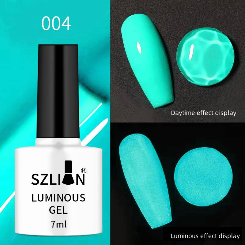 Im Dunkeln leuchtendes Nagelgel Fluoreszierendes Nagellackgel Phototherapie-Gelset Beliebtes Nagelstudio in Bonbonfarbe_voghion.com