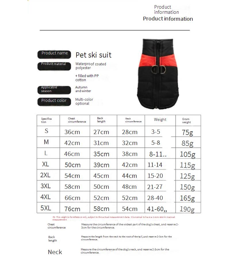 Autumn and winter thick warm cotton vest pet cat dog teddy medium and large dog clothes clothing supplies_voghion.com
