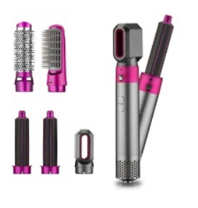 Secador de pelo de doble uso con peine de aire caliente cinco en uno y rizador automático multifuncional._voghion.com