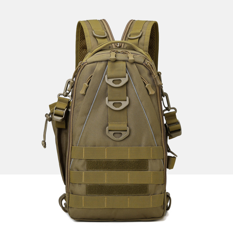 Multi-functional Single And Double-shoulder Backpack, Outdoor Camouflage Tactical Bag, Travel Sports Backpack For Men_voghion.com