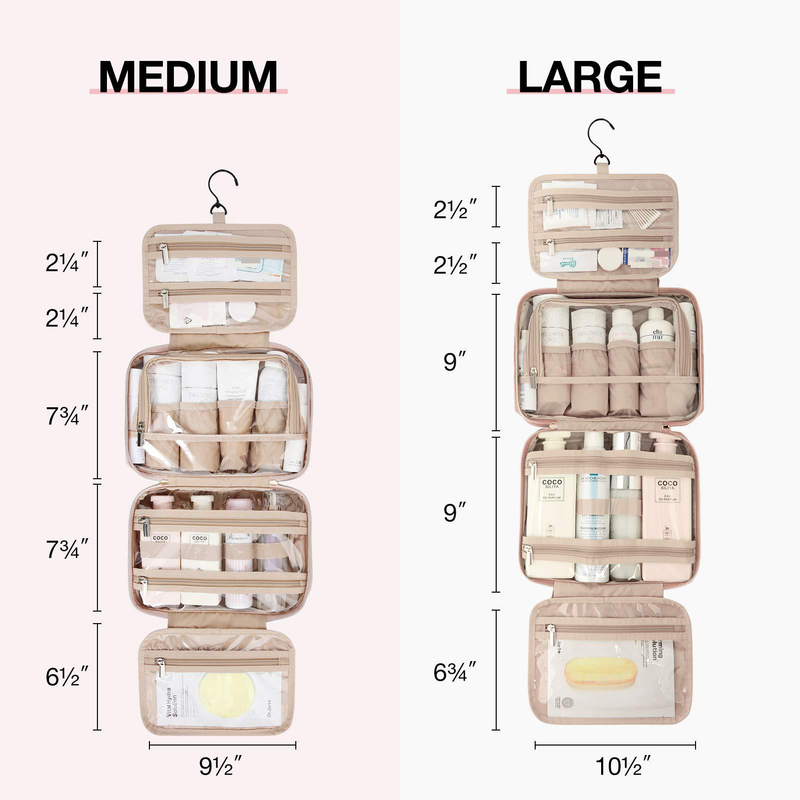 Bolsas de almacenamiento Neceser Neceser Neceser Neceser Set de aseo con gancho Bolsa de almacenamiento Set de viaje_voghion.com