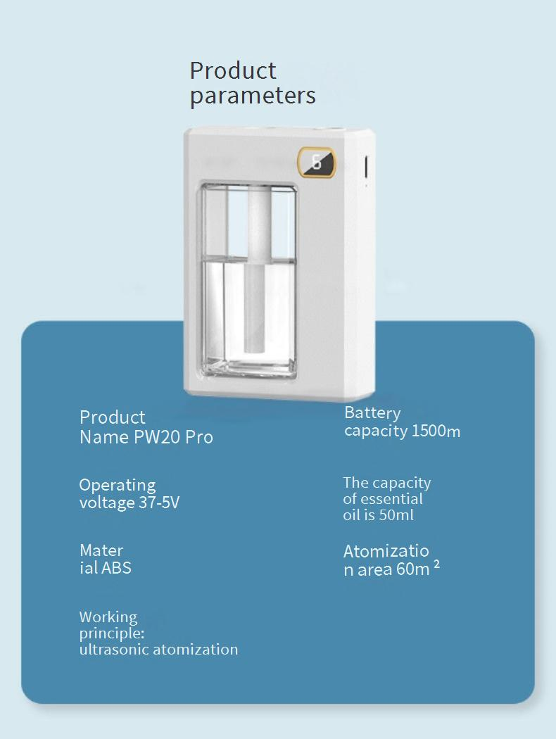 Wall Mounted Aroma Diffuser - Smart Automatic Spray Mist Humidifier For Home, Bedroom, Car, Office_voghion.com