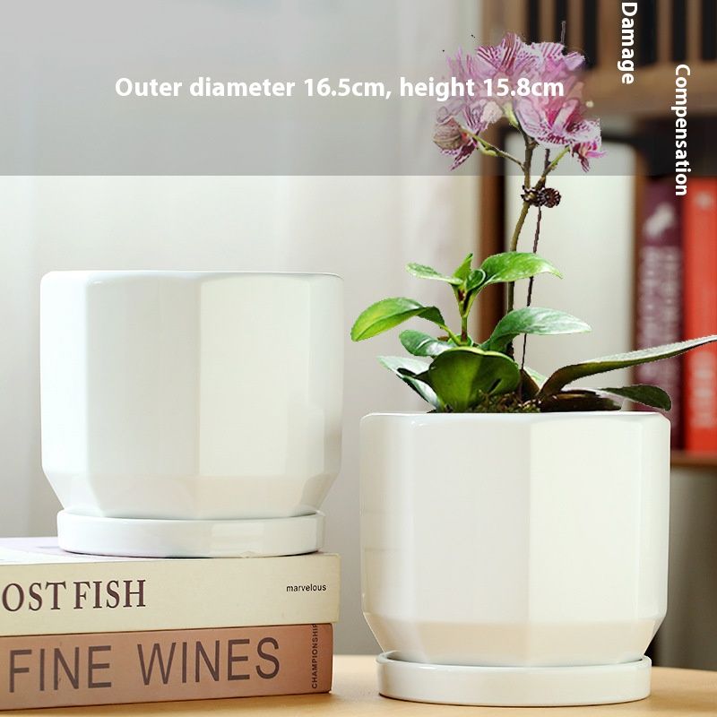 Elegantes Blumentopf-Set aus Keramik – handgefertigte dekorative Pflanzgefäße für Zuhause, Büro und Garten (verschiedene Größen und Stile)_voghion.com