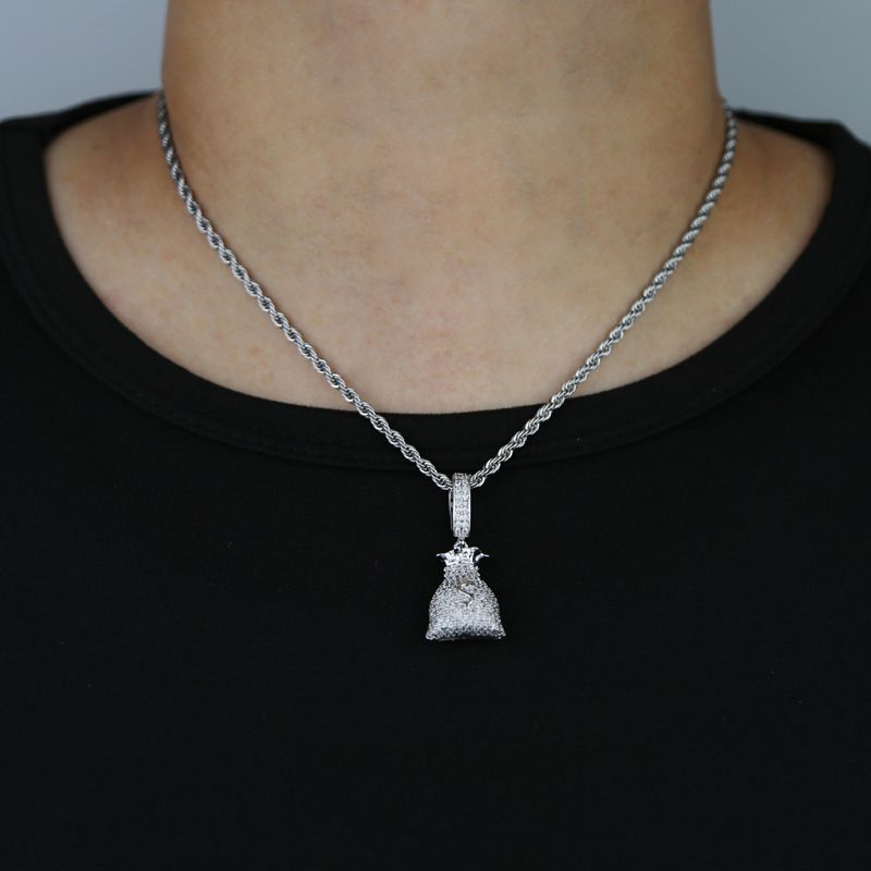 Neue Halskette mit Diamant-Dollar-Geldbeutel-Anhänger im Hip-Hop-Modetrend für Männer und Frauen_voghion.com