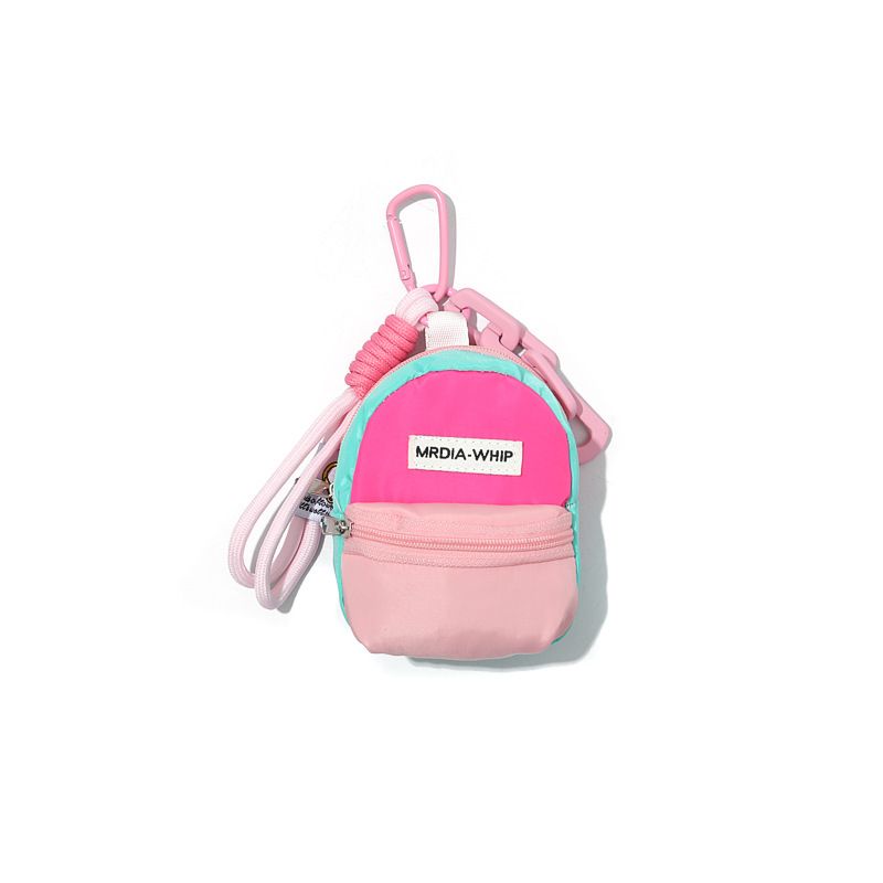 Mochila Dopamina Macaron Fofa Bolsa de Moedas Fone de Ouvido Batom Identificação com Fivela Pendurada Pingente_voghion.com