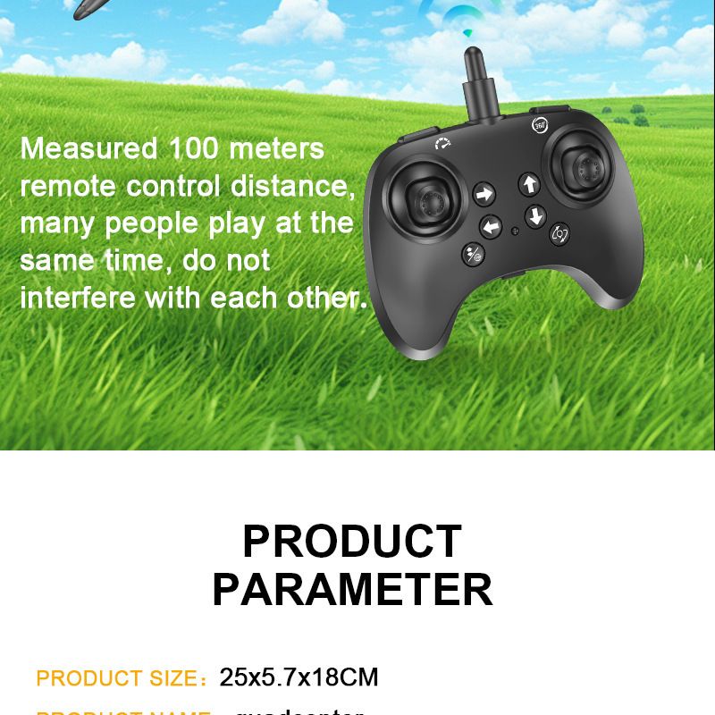 Espuma controle remoto aeronave drone planador queda resistente quadricóptero brinquedos infantis_voghion.com