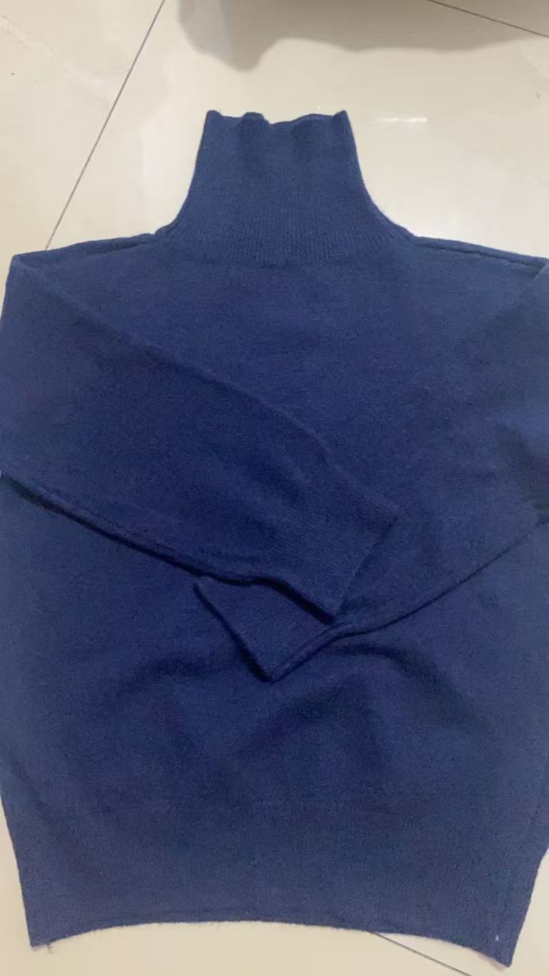 Pull oversize à col montant pour femme - Pull d'hiver doux et chaud, tunique ample et décontractée à superposer (Plusieurs couleurs)_voghion.com