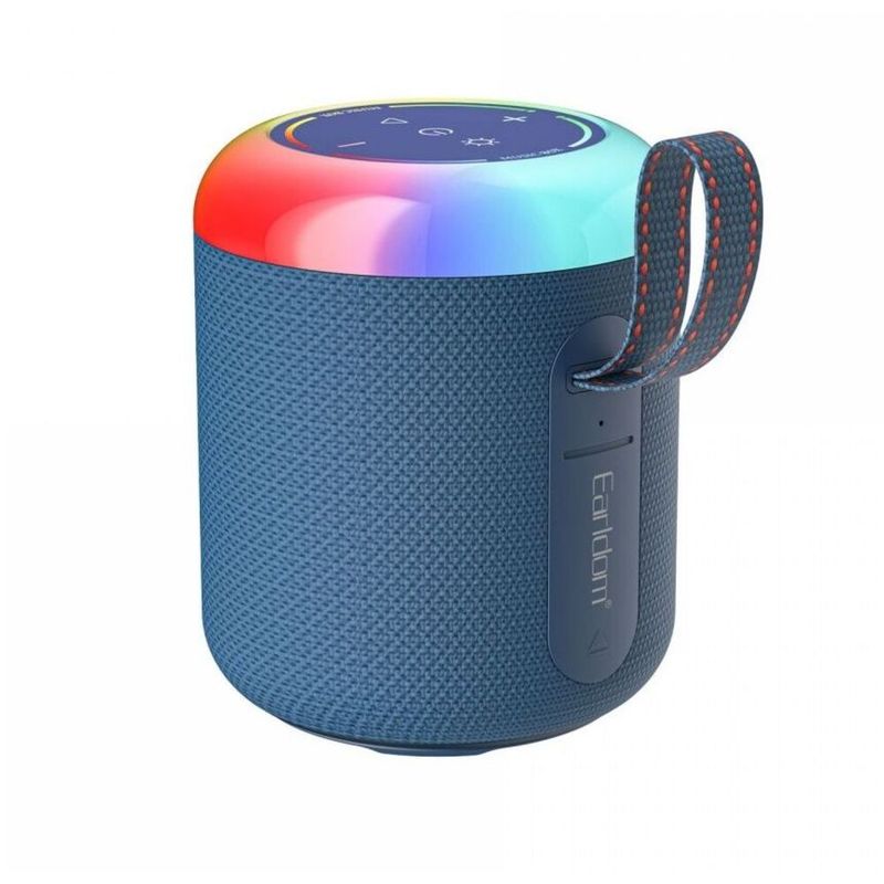 EARLDOM Bluetooth 5.3 Dual Long Battery Life Portable RGB Ambient Light Small Speaker_voghion.com
