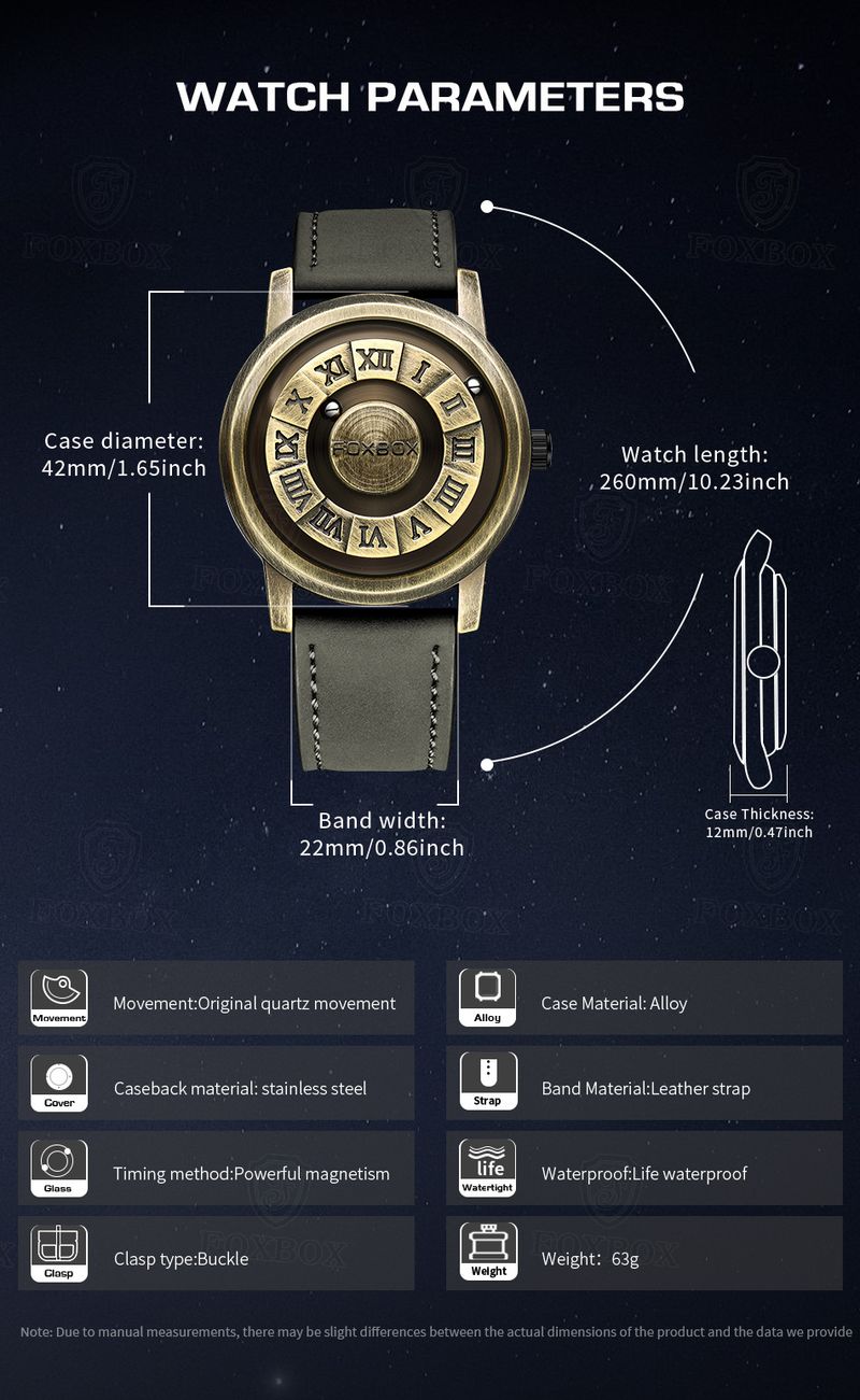Neue personalisierte und kreative Herren-Quarzuhr mit magnetischer Aufhängung und Spiegel ohne Temperament, inländische Uhr_voghion.com