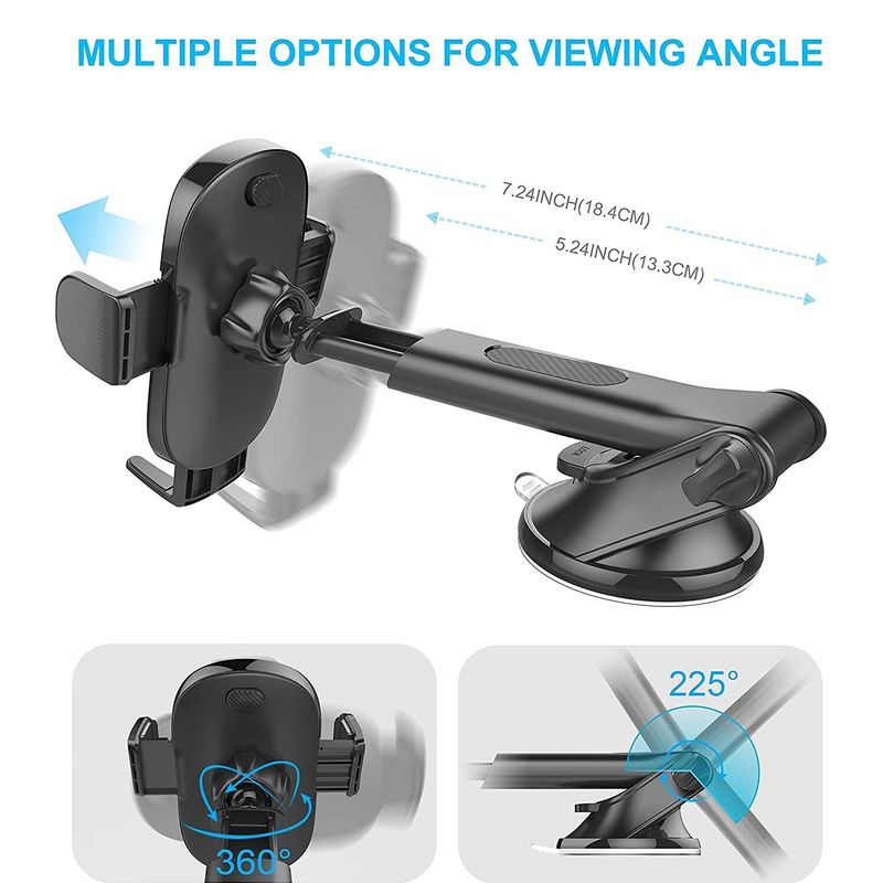 Universal Car Mobile Phone Holder 360 Windscreen Dashboard GPS Stand Cradle UK_voghion.com