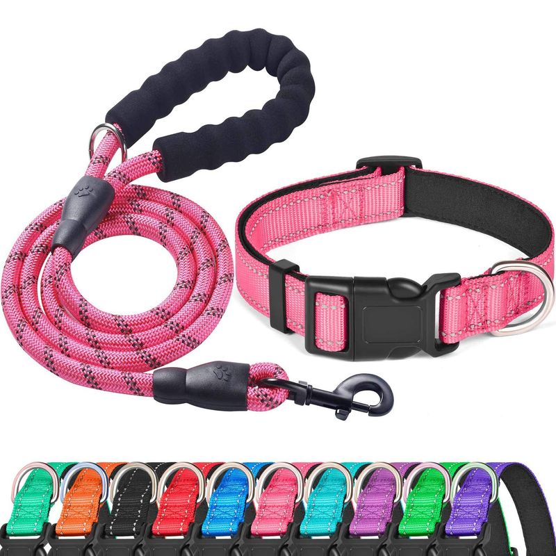 Walking Medium Große Explosion-Proof Kragen Set Pet Seil Leine Hund Kette_voghion.com