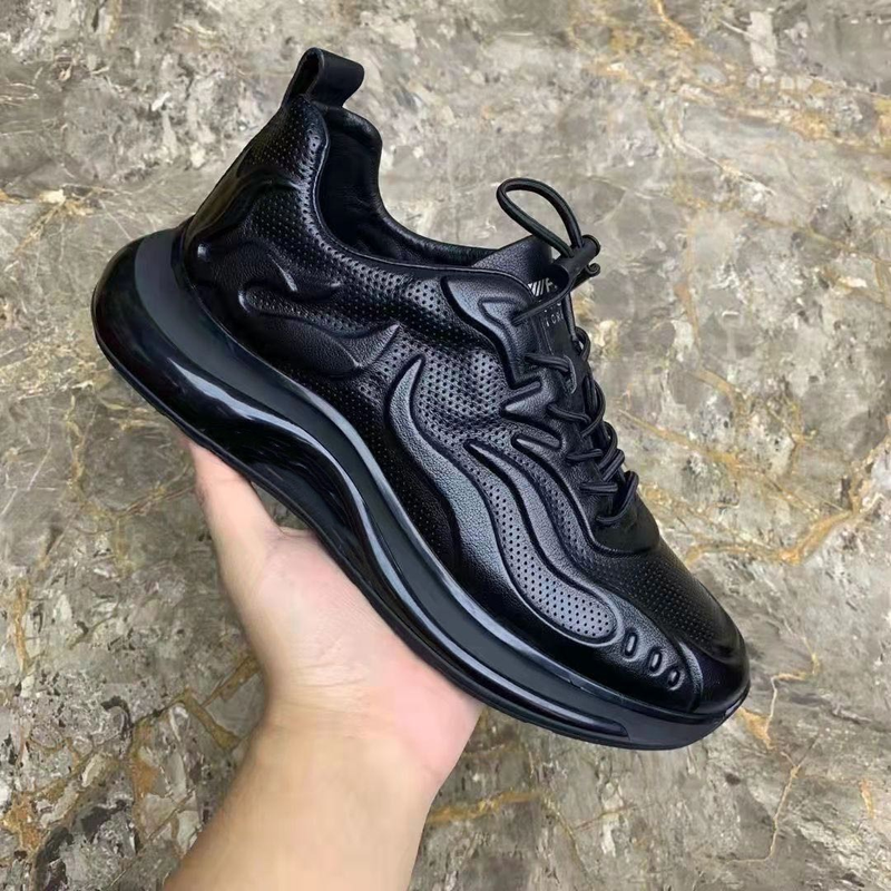 Herren Lederschuhe Tennisschuhe Sneakers Sohle aus synthetischem Gummi Bequeme Sneakers Schuhe_voghion.com